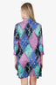 Gucci Multicolour Silk GG Rhombus Ramage Shirt Dress Size 42