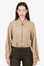 3.1 Phillip Lim Khaki Utility Belted Jacket Size 4