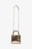 Christian Dior 2017 Rose Gold Metallic Python Mini Lady Dior