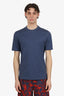 Brunello Cucinelli Blue Cotton T-shirt Size 50 Mens