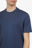 Brunello Cucinelli Blue Cotton T-shirt Size 50 Mens