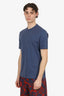 Brunello Cucinelli Blue Cotton T-shirt Size 50 Mens