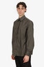 The Frankie Shop Grey Nylon Button Down Shirt Size XS/S