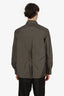 The Frankie Shop Grey Nylon Button Down Shirt Size XS/S