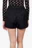 Prada Black Re-Nylon Logo Patch Shorts Size 40