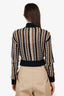 Kith Black/Brown Striped Knit Zip-up Sweater Size XS