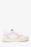 Gucci White/Pink 'Re-Web' Sneakers Size 38