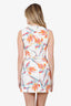 Fendi White/Multicolour Bird of Paradise Jacquard Cocktail Dress Size 0