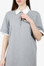 Thom Browne Grey Cotton Polo Mini Dress Size M