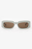 Gucci Green Frame Rectangle Sunglasses