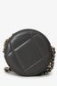 Pre-Loved Chanel™ Grey Lambskin 19 Round Crossbody Silver Hardware
