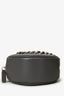Pre-Loved Chanel™ Grey Lambskin 19 Round Crossbody Silver Hardware