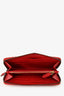 Christian Louboutin Red Leather Studded Long Wallet