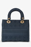 Christian Dior 2020 Blue Denim Lady D-Lite Top Handle With Strap