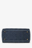 Christian Dior 2020 Blue Denim Lady D-Lite Top Handle With Strap