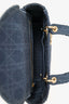 Christian Dior 2020 Blue Denim Lady D-Lite Top Handle With Strap
