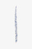 Christian Dior White/Blue Silk Constellation Twilly
