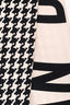 Christian Dior Cream/Black Silk Houndstooth Twilly