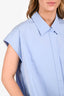 Gucci 2023 Blue Logo Collar Shirt Size 38