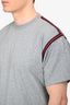Gucci Grey Trim Detail Short Sleeve T-Shirt Size S