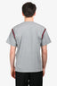 Gucci Grey Trim Detail Short Sleeve T-Shirt Size S