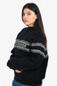 Christian Dior Navy Oblique Logo Reversible Sweater Est. Size M