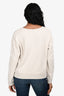 Celine Grey Logo Printed Crewneck Sweater Size S