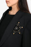 Versace Black Cowboy Star Embellished Single Breasted Blazer Size 48