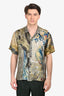 Dries Van Noten Multicolour Printed Short Sleeve Button Down Shirt Size 50