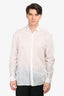 Lanvin White Cotton Long Sleeve Button Down Shirt Size 40 Mens