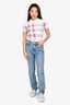 Agolde Light Blue Denim 'Cherie High Rise Straight' Jeans Size 23