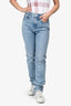 Agolde Light Blue Denim 'Cherie High Rise Straight' Jeans Size 23