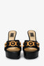 Versace Black Medusa Studded Mules Size 36.5