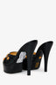 Versace Black Medusa Studded Mules Size 36.5