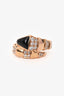 Bvlgari 18K Yellow Gold Diamond Set/Onyx Serpenti ring
