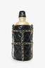 Pre-Loved Chanel™ 2019 Black/Gold Leather CC Water Bottle With Chain