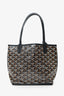 Goyard Black Goyardine Anjou Mini Tote With Pouch