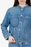 Helmut Lang Blue Denim Distressed Jacket Size M