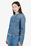 Helmut Lang Blue Denim Distressed Jacket Size M