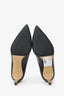Salvatore Ferragamo Black Leather Bow Pumps Size 7.5