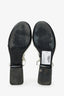 Pre-Loved Chanel™ 2022 Canvas Interlocking CC Logo Slingback Sandals Size 37
