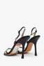 Jimmy Choo Black Leather Sling Back Heels Size 39