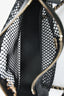 Pre-Loved Chanel™ 2025 Black Mesh Shiny Lambskin Chain Clutch with Pouch