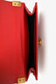 Pre-Loved Chanel™ 2011/12 Dark Rouge Smooth Calfskin Small Boy Bag