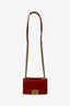 Pre-Loved Chanel™ 2011/12 Dark Rouge Smooth Calfskin Small Boy Bag