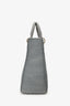Christian Dior 2020 Grey Cannage Embroidered Canvas Large Lady D-Lite With Strap