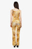 Class Roberto Cavalli Brown Tiger Print Tank Top With Pants Set Size 42/40