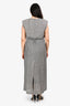 Dissh Black Printed Linen/Cotton Long Vest Size 6