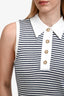 Frame Blue/White Striped Polo Maxi Dress Size S