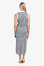 Frame Blue/White Striped Polo Maxi Dress Size S